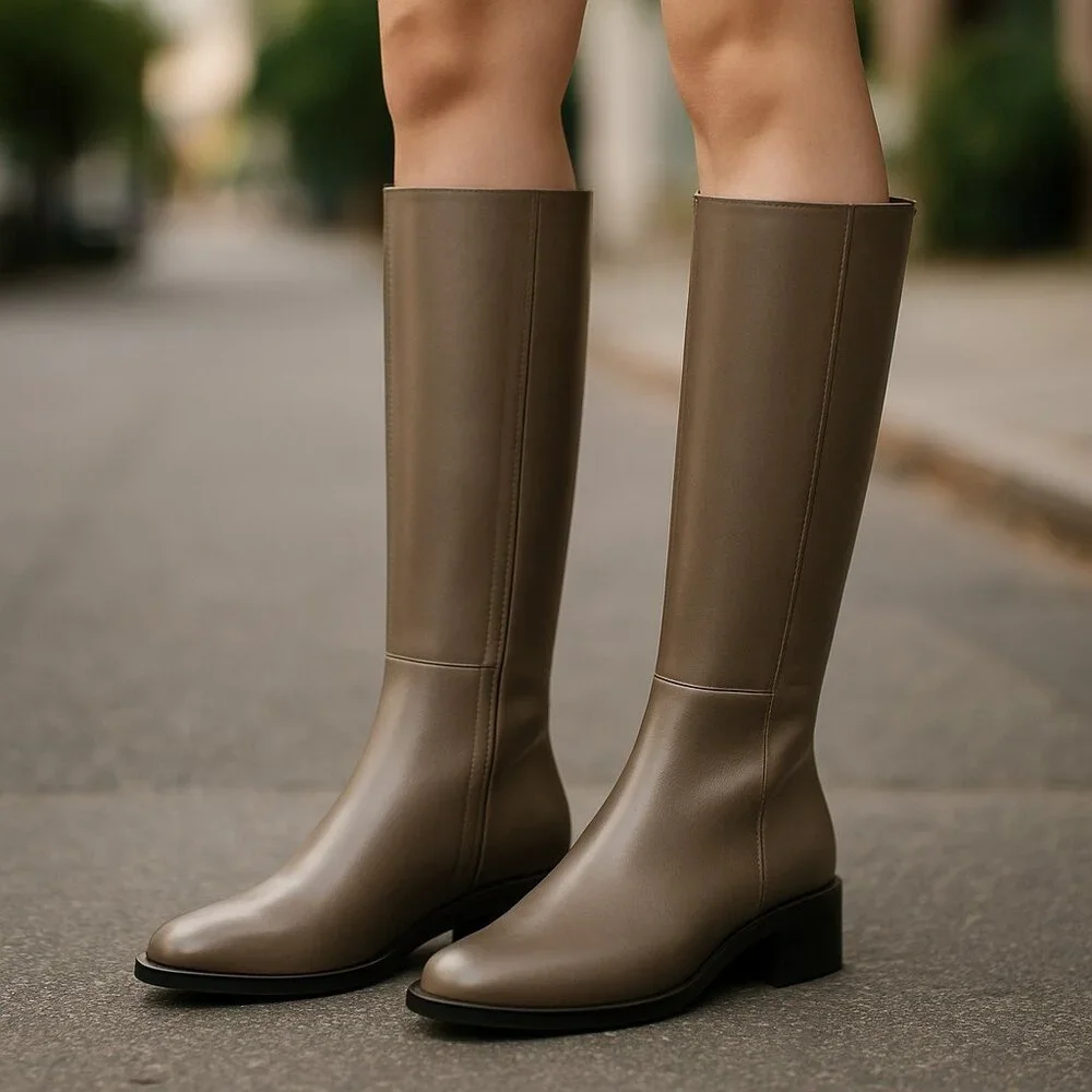 NEW Franco Sarto Women's Giselle Tall Boot Color: Shadow Grey Leather